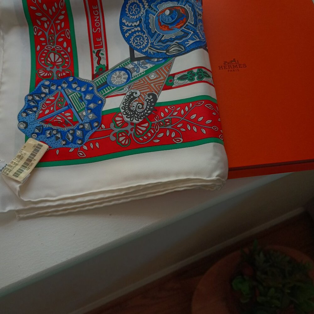 Hermes silk scarf